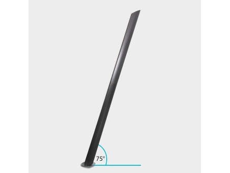 Alu-SimplE Sonnensegelmast aus Aluminium, Höhenverstellbar Mit Gleitschiene