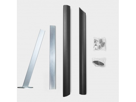 Alu-SimplE Sonnensegelmast aus Aluminium, Höhenverstellbar Mit Gleitschiene