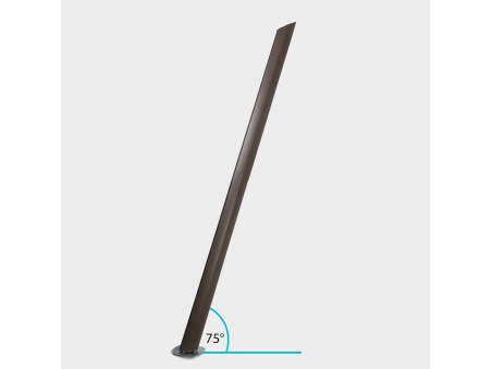 Alu-SimplE Sonnensegelmast aus Aluminium, Höhenverstellbar Mit Gleitschiene