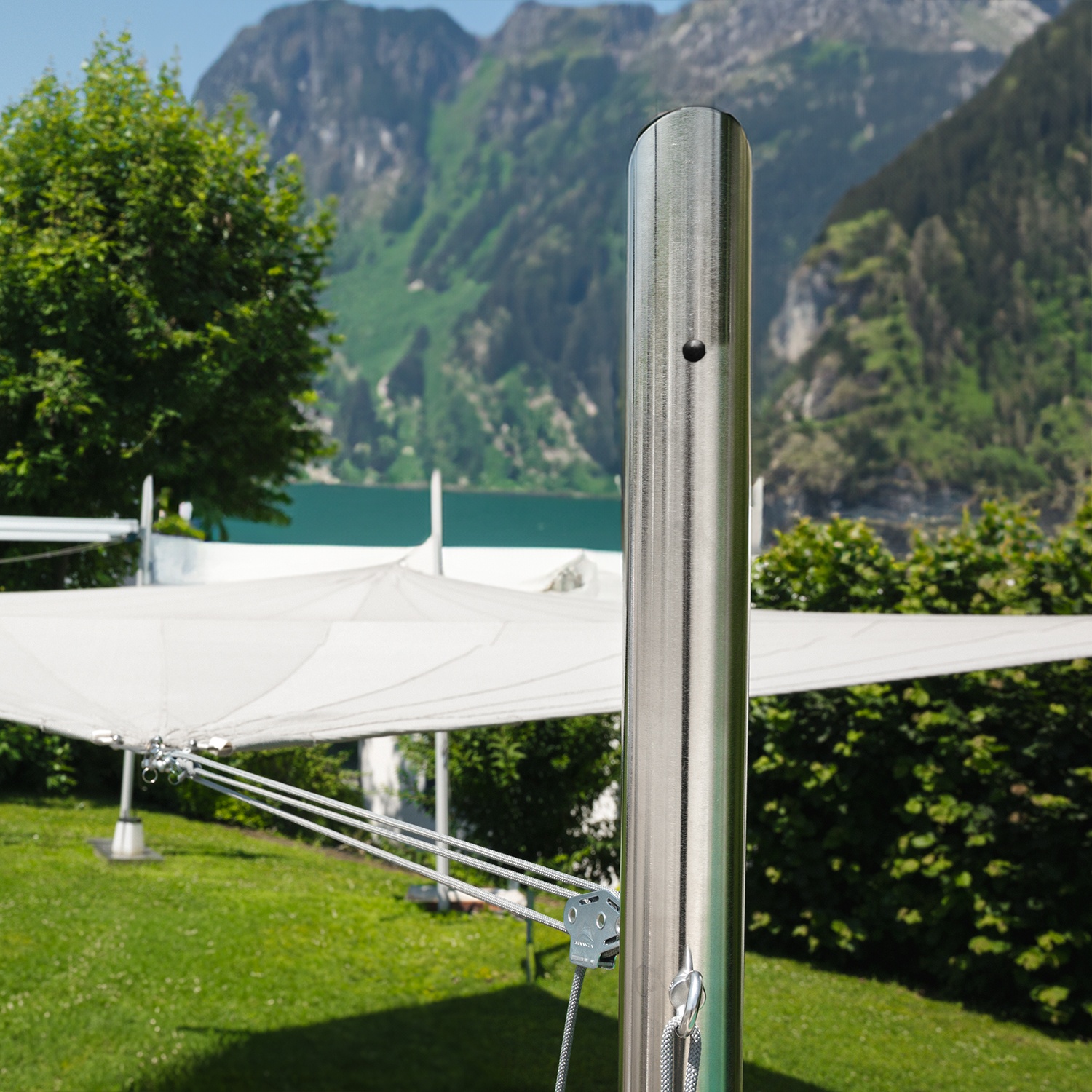EZ Mast Edelstahl der AISI 304 EdelstahlMast für Sonnensegel Maanta