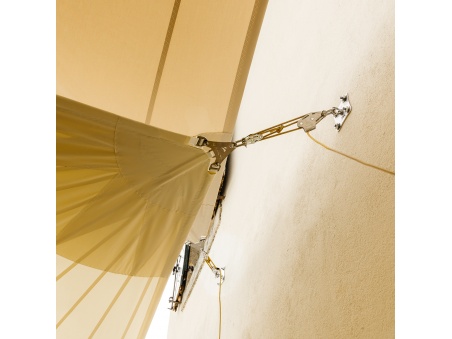 Wandbefestigungskit Muscle x3 Für Sonnensegel mit Zugkraftverstärker durch Flaschenzug