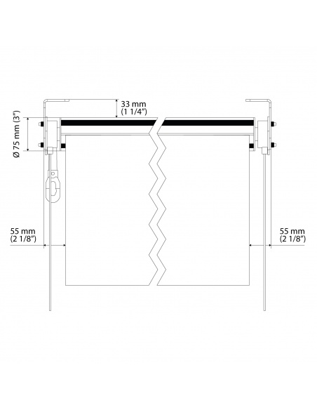 Easy Clear - Transparente Senkrechtmarkise Wetterschutzrollo