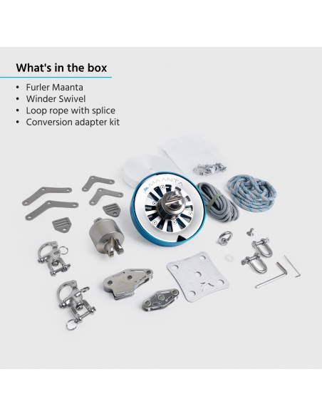 Furler Aufrüst-Kit für Saill und Solaria - rüsten Sie Ihr fixes Segel zu einem aufrollbaren Sonnensegel auf