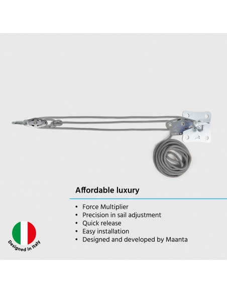 Wandbefestigungskit Muscle x3 Für Sonnensegel mit Zugkraftverstärker durch Flaschenzug