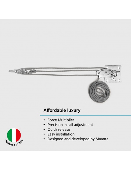 Wandbefestigungskit Muscle x3 Für Sonnensegel mit Zugkraftverstärker durch Flaschenzug