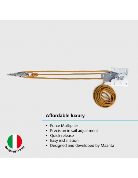 Wandbefestigungskit Muscle x3 Für Sonnensegel mit Zugkraftverstärker durch Flaschenzug