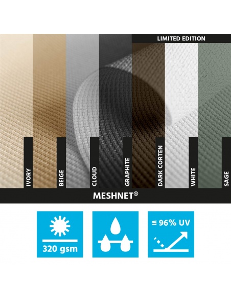 Stoffmuster für Premium Sonnensegel -