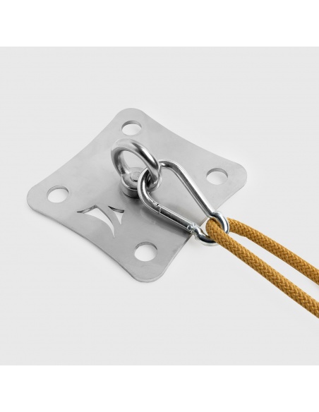 Kit Wandbefestigung SimplE Für Sonnensegel 1 Spanner, 1 Platte und 2m Segeltau