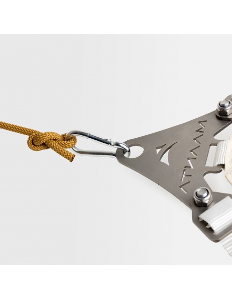 Kit Wandbefestigung SimplE Für Sonnensegel 1 Spanner, 1 Platte und 2m Segeltau