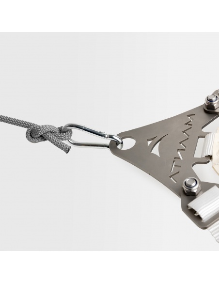 Kit Wandbefestigung SimplE Für Sonnensegel 1 Spanner, 1 Platte und 2m Segeltau