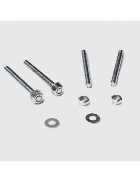 Set 4 Gewindestangen aus verzinktem Stahl M10  Länge 12 cm