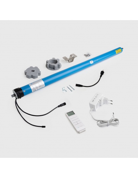 Motor + 12v Ladegerät + Fernbedienung für Outdoor Senkrechtmarkisen