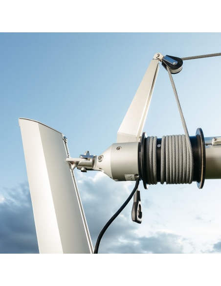 Alu Simple: Der Mast für Ihr motorisiertes aufrollbares Sonnensegel Zefira