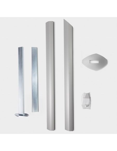 Alu Simple: Der Mast für Ihr motorisiertes aufrollbares Sonnensegel Zefira