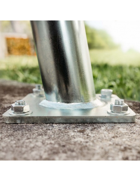 Set 4 Gewindestangen aus verzinktem Stahl M12  Länge 13 cm