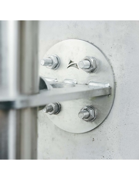 Set 4 Gewindestangen aus verzinktem Stahl M12  Länge 13 cm