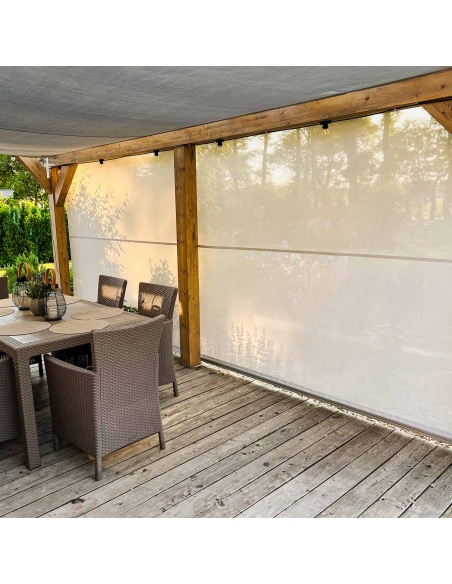 Reef Roll Senkrechtmarkise Mit Seilführung Nach Maß