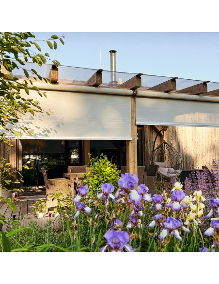 Reef Roll Senkrechtmarkise Mit Seilführung Nach Maß