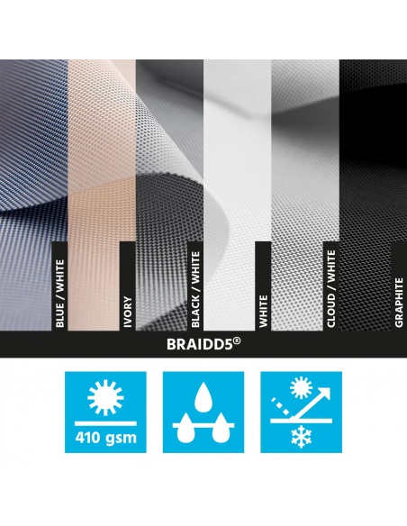 Reef Roll Senkrechtmarkise Mit Seilführung Nach Maß