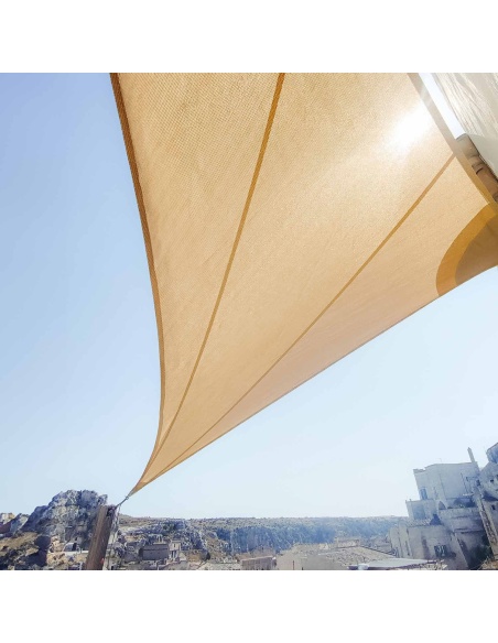 SolariA luftdurchlässig - unser beste Sonnensegel mit Radialschnitt