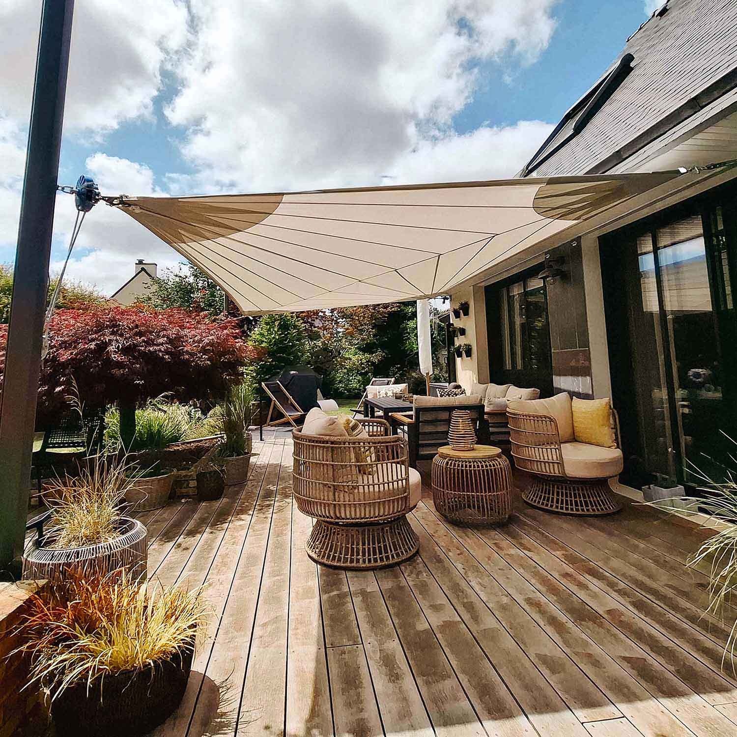 Solaria +Plus Furl Wasserdicht - Die Weiterentwicklung unseres besten aufrollbaren Sonnensegels Solaria +Plus Furl Wasserdicht - Die Weiterentwicklung unseres besten aufrollbaren Sonnensegels
