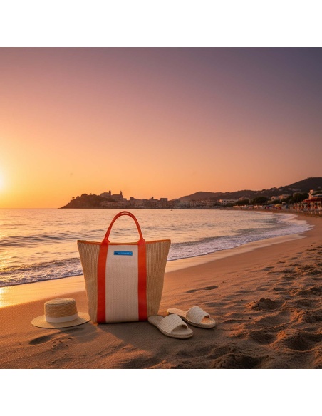 Strandtasche Geflochten Aus Segeltuch: Recycling, Upcycling