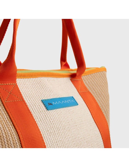 Strandtasche Geflochten Aus Segeltuch: Recycling, Upcycling