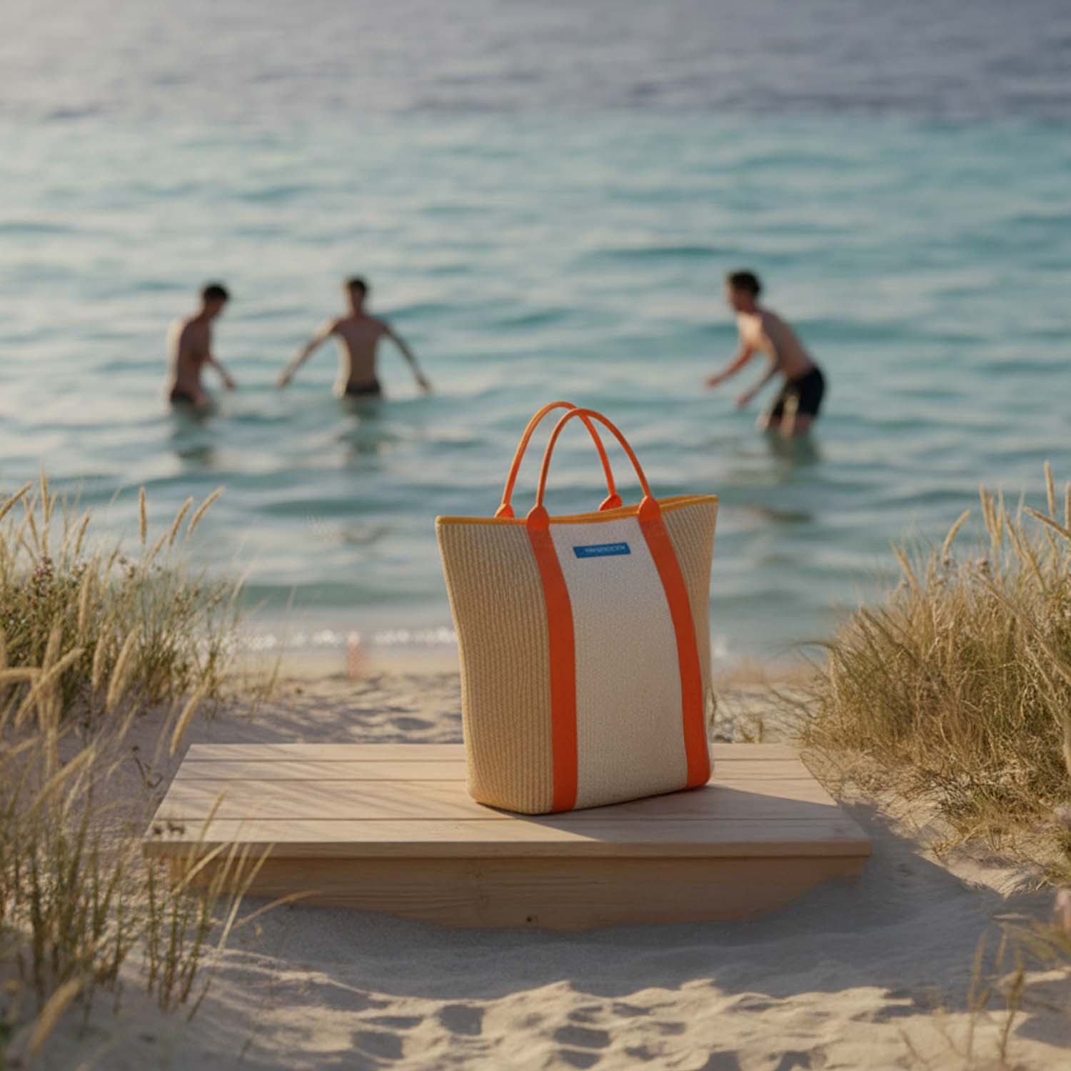 Strandtasche Geflochten Aus Segeltuch: Recycling, Upcycling 2
