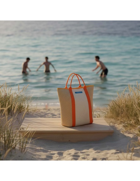 Strandtasche Geflochten Aus Segeltuch: Recycling, Upcycling