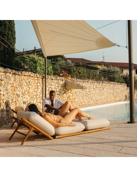 Zefira Automatisch Aufrollbares Sonnensegel, elektrisch mit Solarpanel