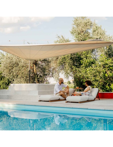 Zefira Automatisch Aufrollbares Sonnensegel, elektrisch mit Solarpanel