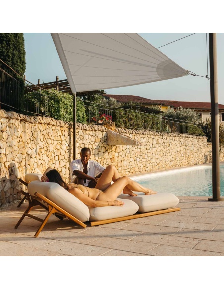 Zefira Automatisch Aufrollbares Sonnensegel, elektrisch mit Solarpanel