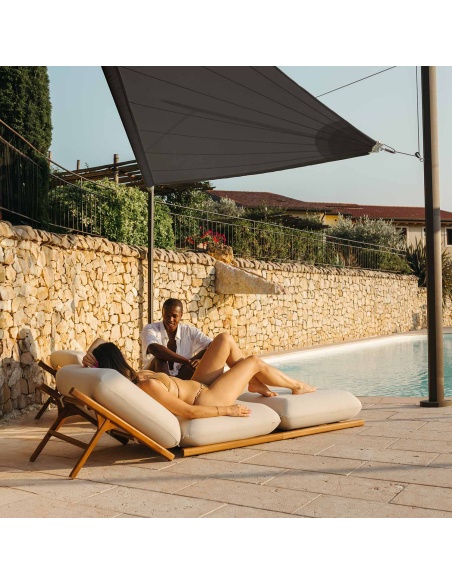 Zefira Automatisch Aufrollbares Sonnensegel, elektrisch mit Solarpanel