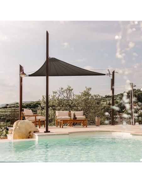 Zefira Automatisch Aufrollbares Sonnensegel, elektrisch mit Solarpanel