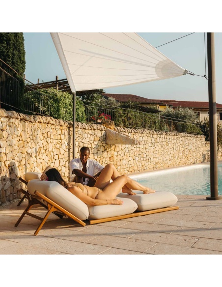 Zefira Automatisch Aufrollbares Sonnensegel, elektrisch mit Solarpanel