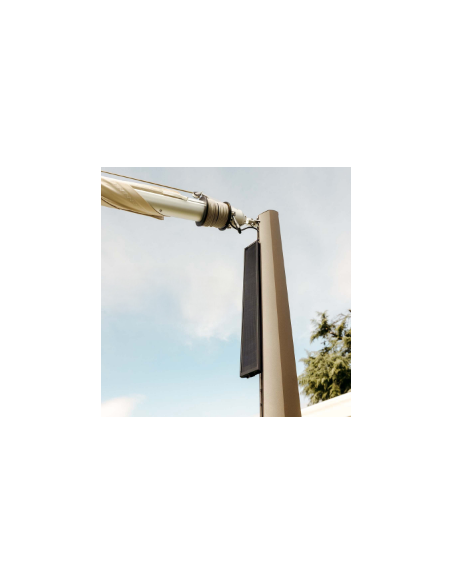 Zefira Automatisch Aufrollbares Sonnensegel, elektrisch mit Solarpanel