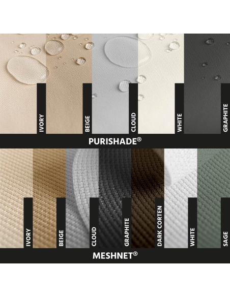 Stoffmuster für Premium Sonnensegel