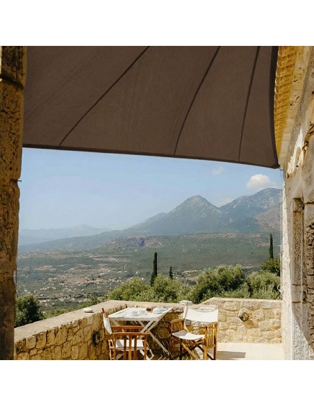 SolariA luftdurchlässig - unser beste Sonnensegel mit Radialschnitt