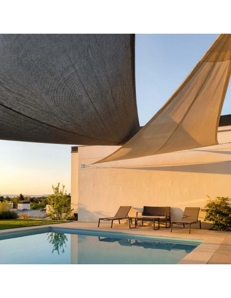 SolariA luftdurchlässig - unser beste Sonnensegel mit Radialschnitt