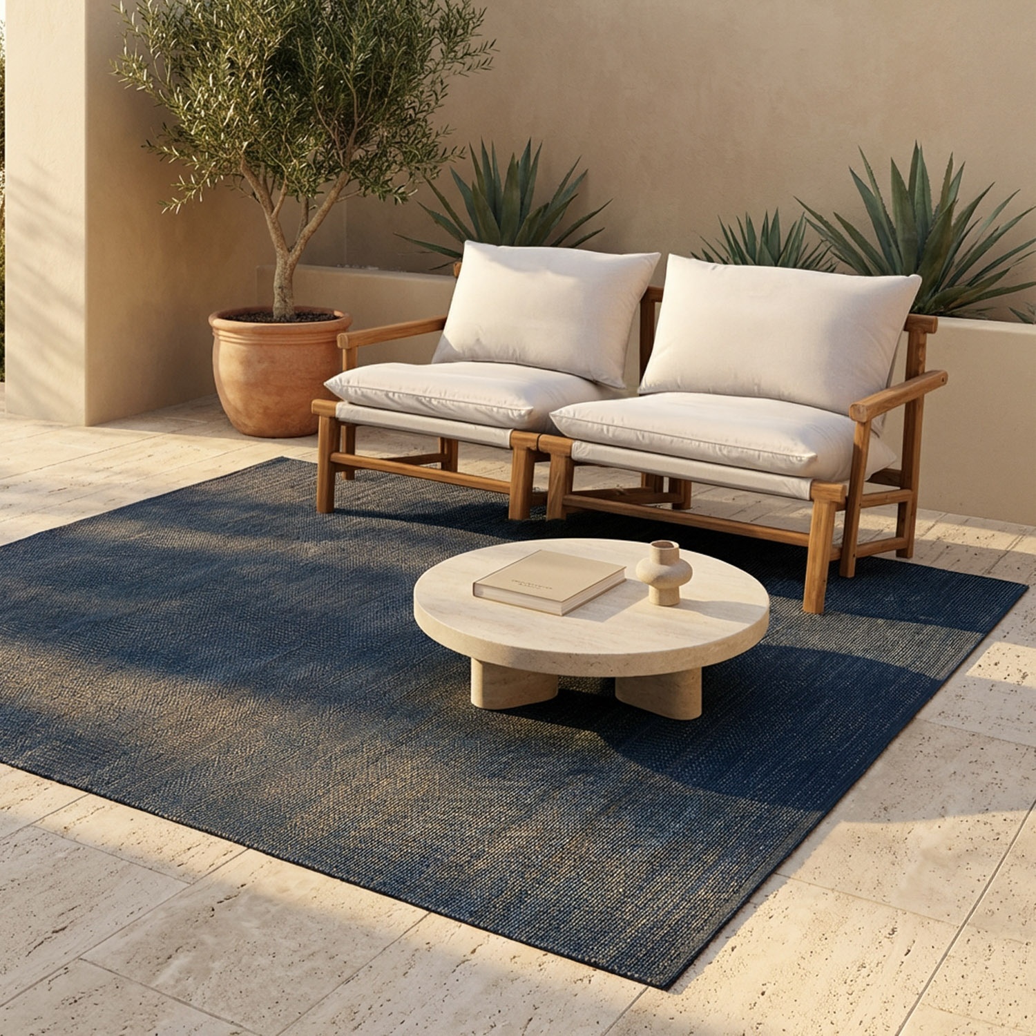 Tramelia - Handgeflochtener Outdoor-Teppich