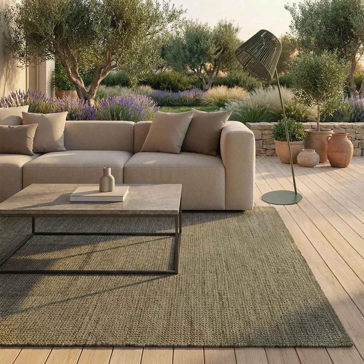 Tramelia: Handgeflochtener Outdoor-Teppich