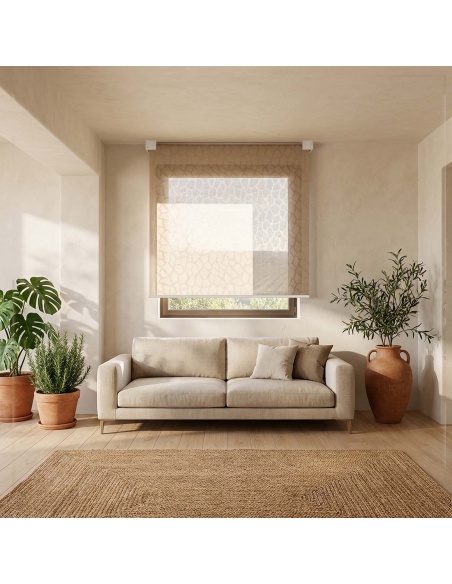 Recta: Rollo mit geometrischer Designplatte