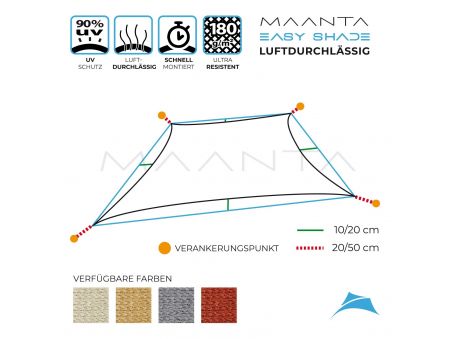 Easyshade Quadrangolare Ombreggiante