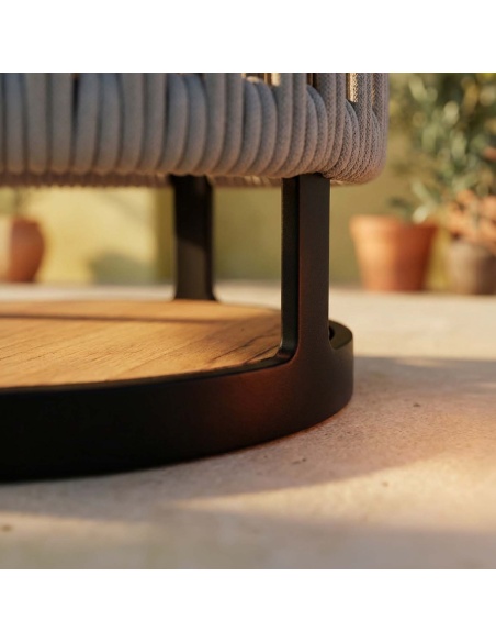 Marinea: Außenleuchte aus geflochtenem Seil