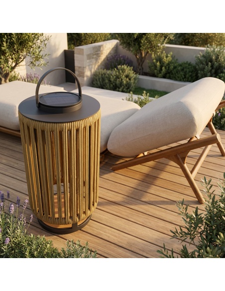 Marinea: Außenleuchte aus geflochtenem Seil