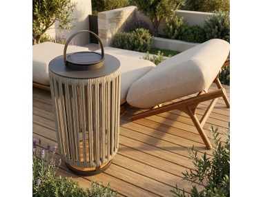 Marinea: Außenleuchte aus geflochtenem Seil