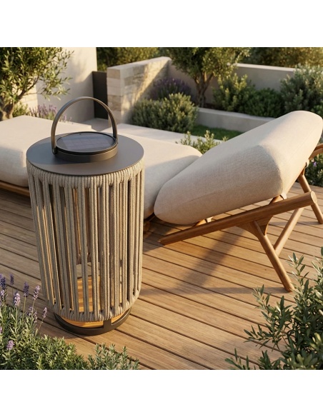 Marinea: Außenleuchte aus geflochtenem Seil