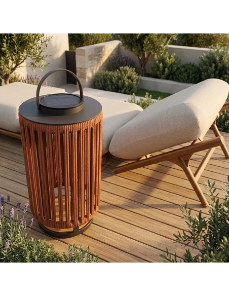 Marinea: Außenleuchte aus geflochtenem Seil