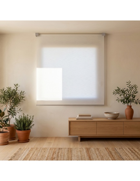 Recta: Rollo mit geometrischer Designplatte