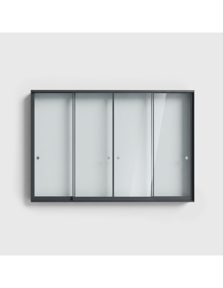 Glasschiebetüren für Lyra T6 - Pergola mit Glas geschlossen